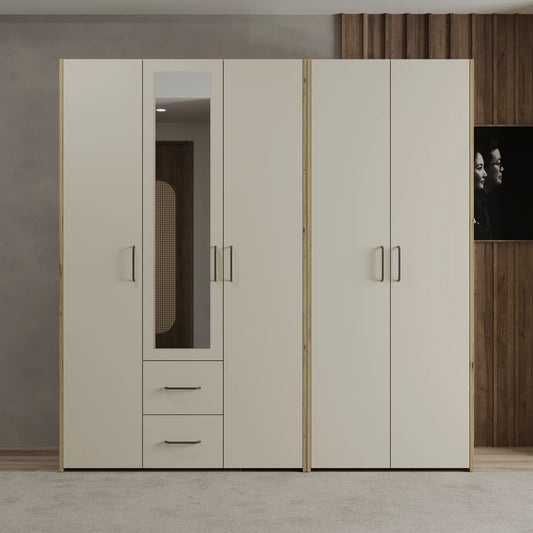 Dressing haaus Malmo V3, Stejar Artisan/Argila, L 201 cm