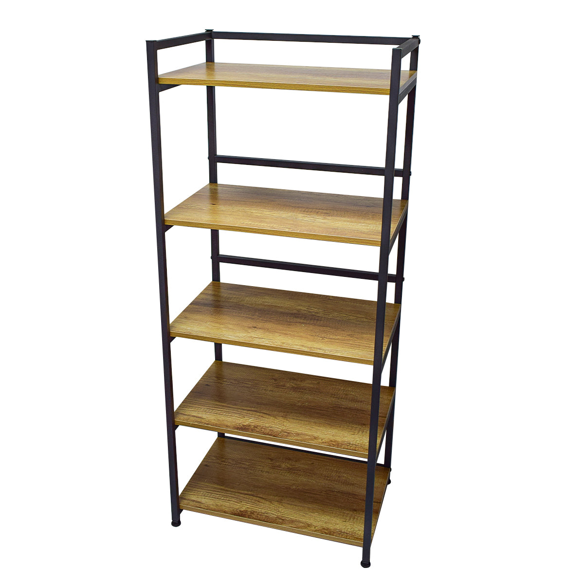 Raft cu 5 polite, Naimeed V5, Negru/Artar Japonez