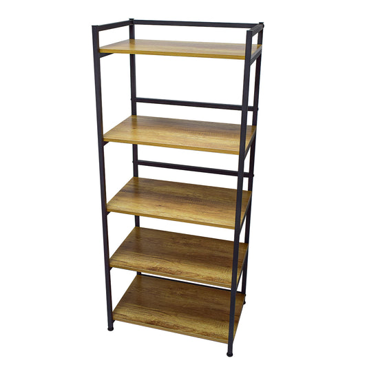 Raft cu 5 polite, Naimeed V5, Negru/Artar Japonez - 221.ro