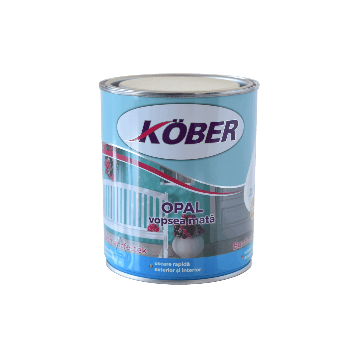 Vopsea, finisaj mat RAL 9016, OPAL, gri, 0.75L / V517045-C0.75L