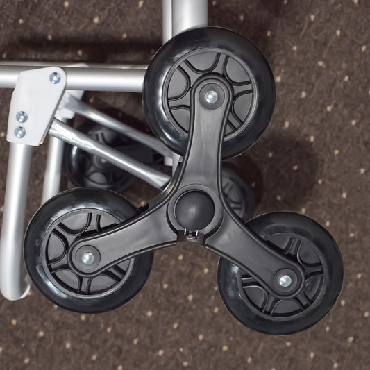 Set 2 ansambluri roti din silicon pentru carucior de piata, Naimeed Weel7, Negru