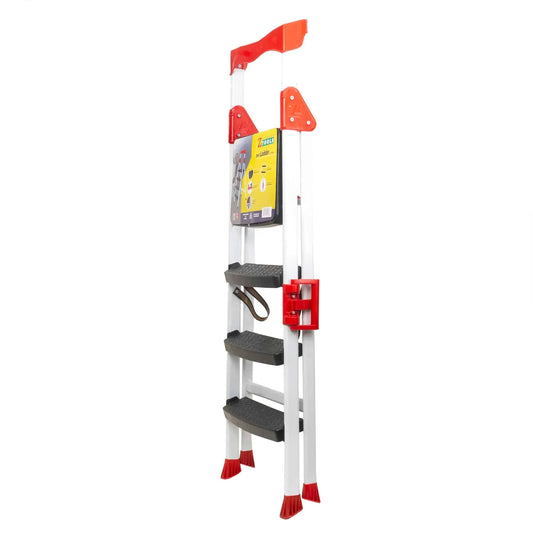 Scara metalica 3 trepte plus platforma, alb Z-TOOLS / ZLN 0683 - 221.ro