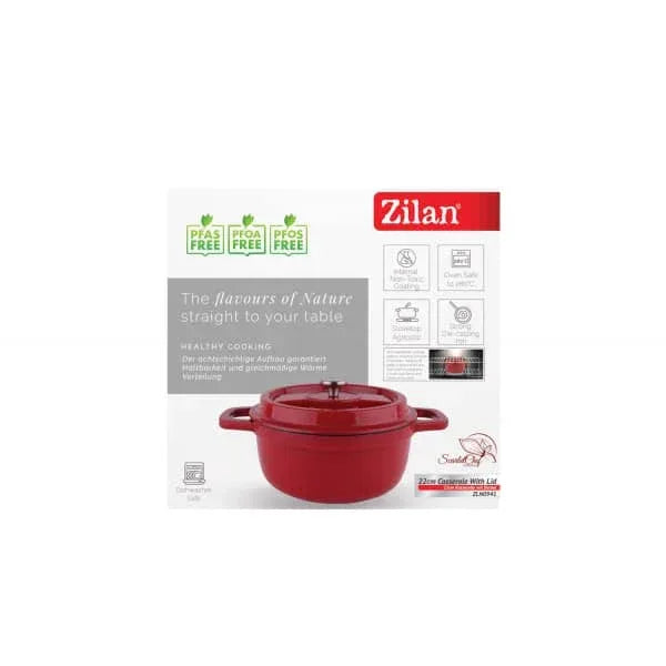 Oala din fier turnat prin presiune, capacitate 2.6L, diametru 22cm ZILAN / ZLN 0941 - 221.ro
