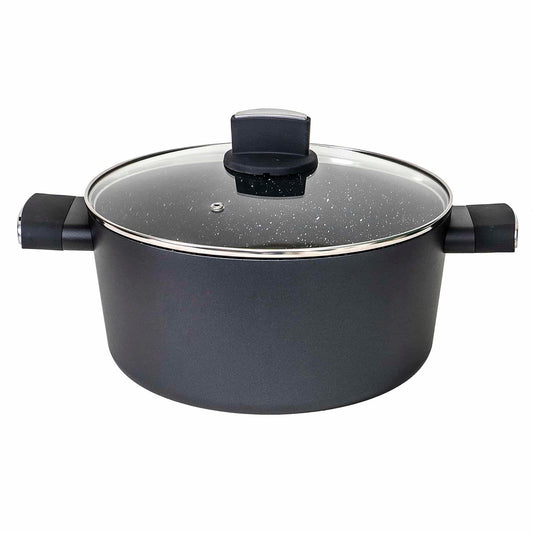 Set oale, 7 piese din aluminiu,compus din 3 oale cu manere ,1 tigaie, 3 capace sticla termorezistent / ZLN 0959 - 221.ro