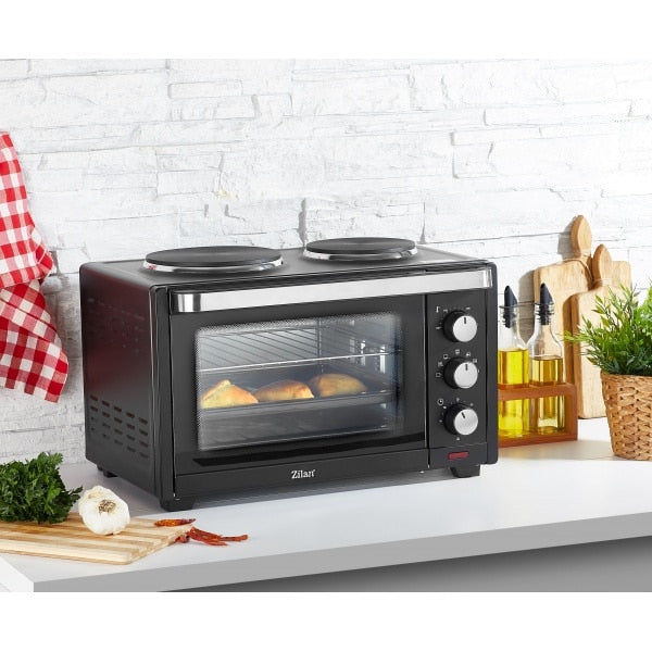 Cuptor electric, cu plita electrica ZILAN Yusuf, putere 1600W, capacitate 28L / ZLN 0997