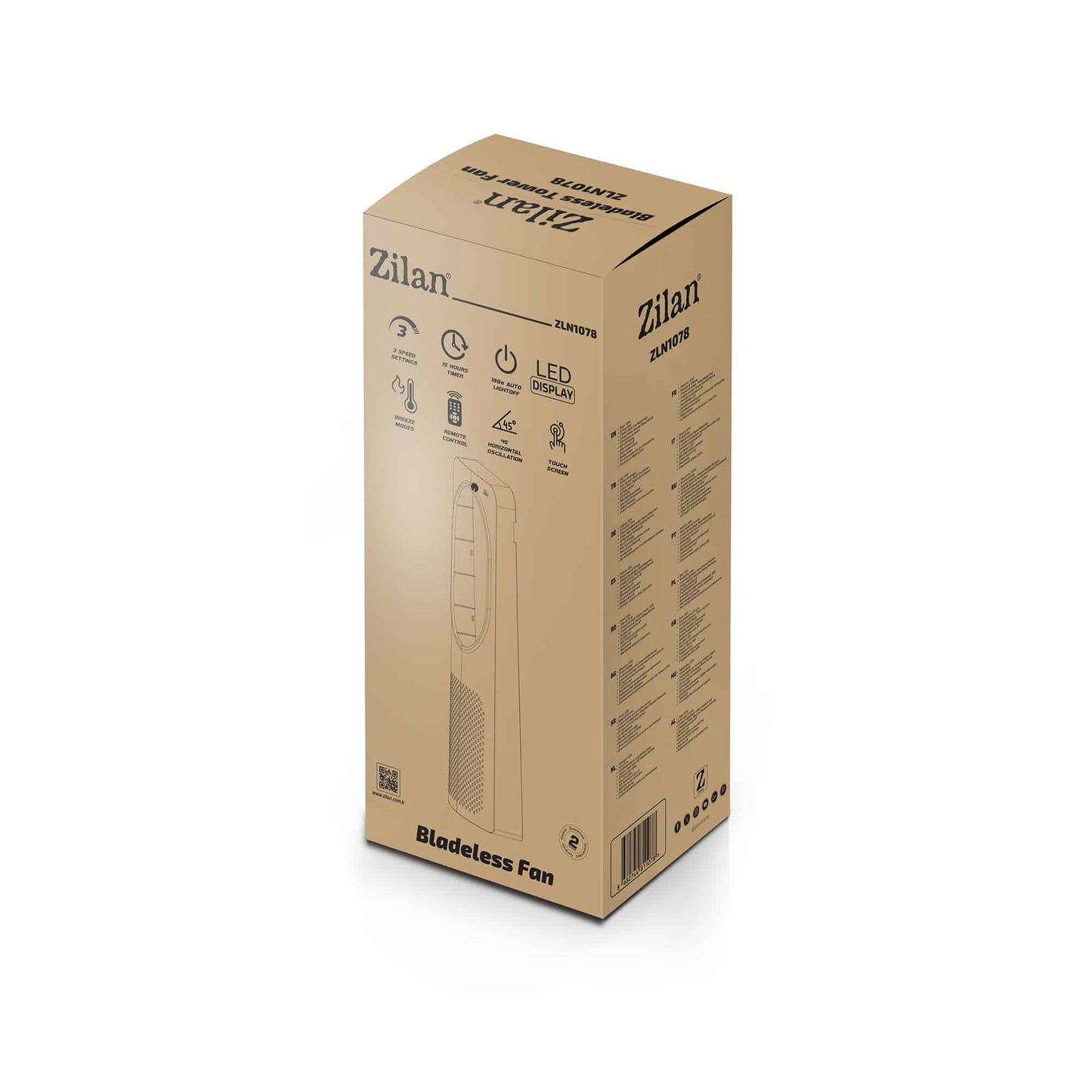 Ventilator turn, 3 trepte de viteza, putere 50W, timer 15h ZILAN / ZLN 1078