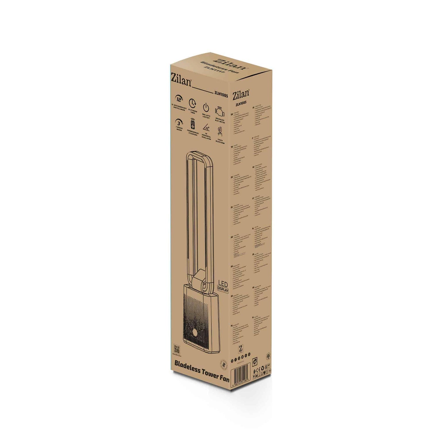 Ventilator turn, 12 trepte de viteza, putere 50W, timer 15h ZILAN / ZLN 1085 - 221.ro
