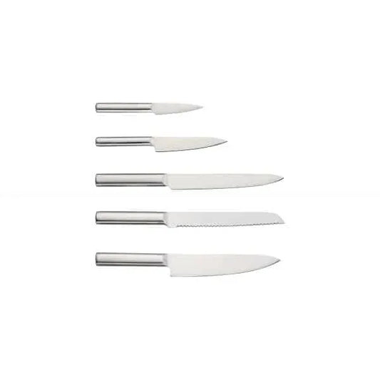 Set cutite 7 piese din otel inoxidabil, cu suport si tocator ZILAN / ZLN 1627 - 221.ro