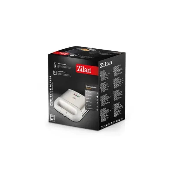 Sandwich maker ZILAN, putere 800w, indicator luminos, termostat, alb / ZLN 1689 - 221.ro