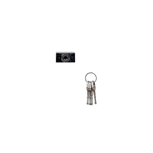 Lacat patrat cromat 30mm, cu 3chei Z-TOOLS / ZLN 1694 - 221.ro