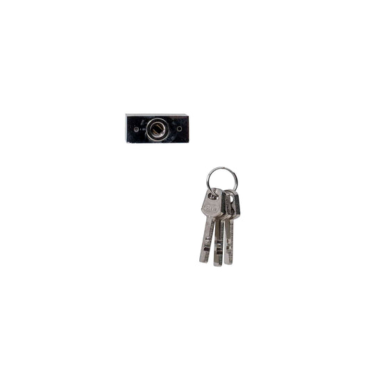 Lacat patrat cromat 40mm, cu 3chei Z-TOOLS / ZLN 1779 - 221.ro