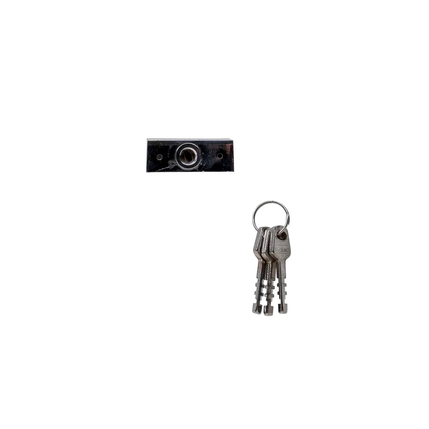 Lacat patrat cromat 50mm, cu 3chei Z-TOOLS / ZLN 1786 - 221.ro
