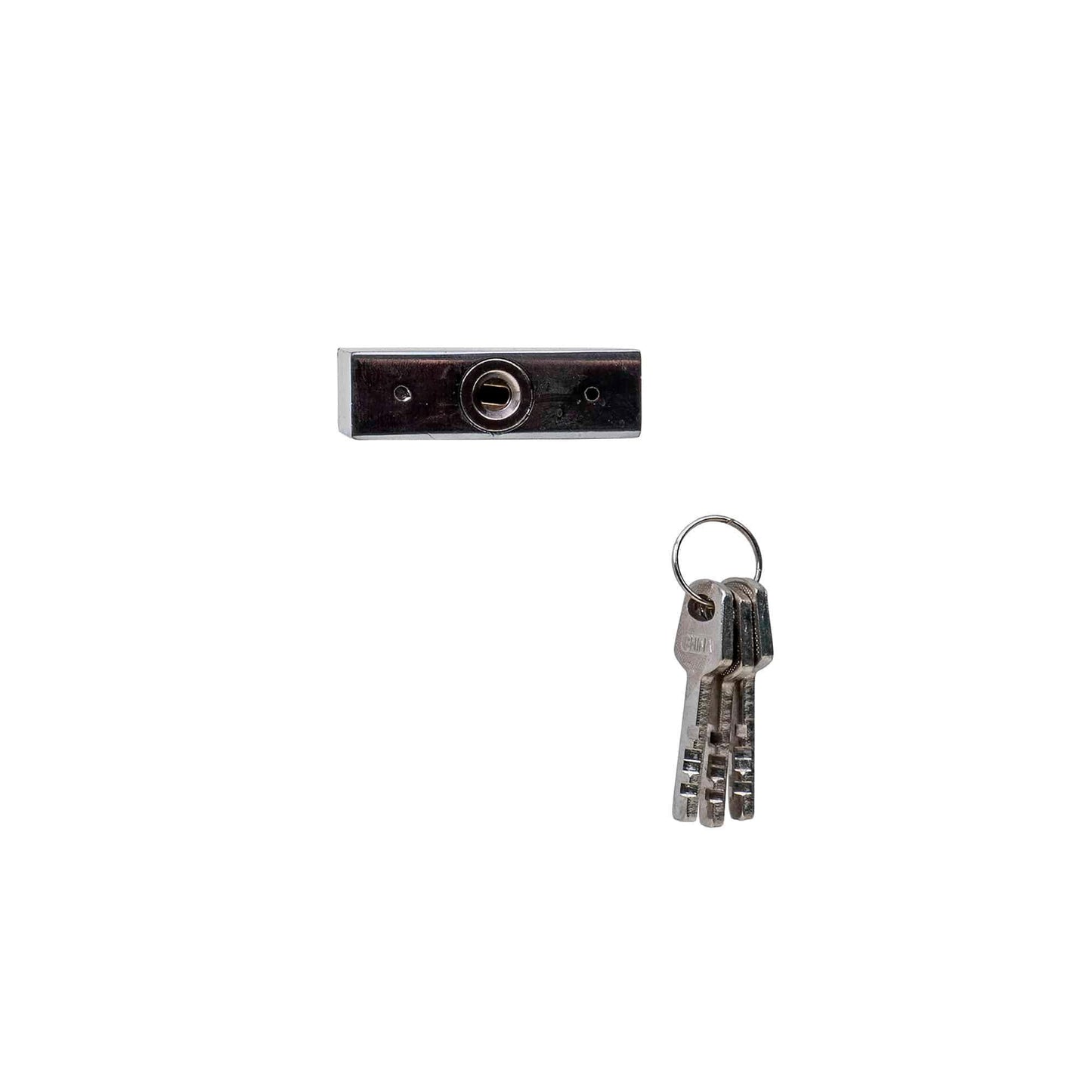 Lacat patrat cromat 60mm, cu 3chei Z-TOOLS / ZLN 1793 - 221.ro