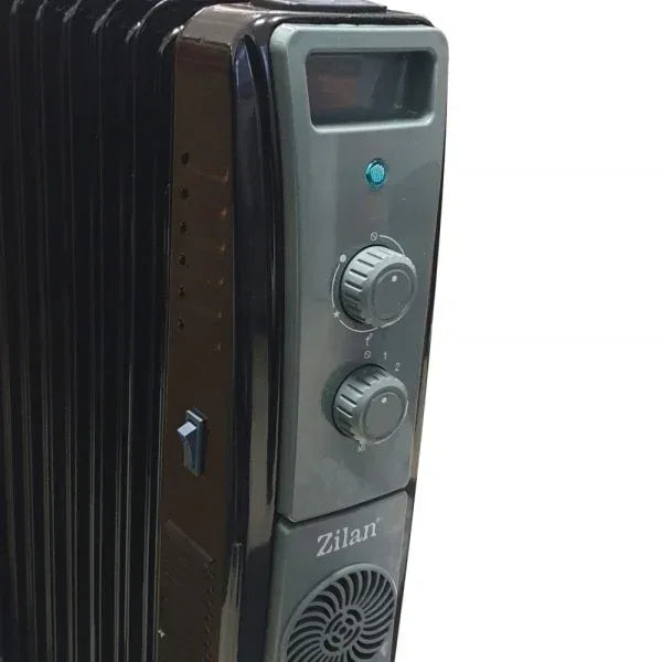 Calorifer electric cu ulei, termostat reglabil, putere 2500W, 11 elementi, negru / ZLN 1963 - 221.ro