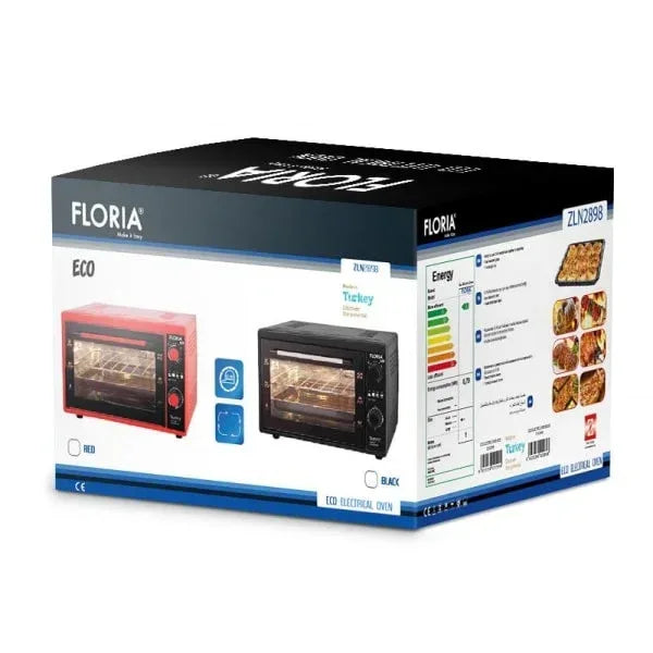 Cuptor electric, capacitate 40 litri, putere 1500W, gratar, tava inclusa, culoare negru / ZLN 2898_N - 221.ro