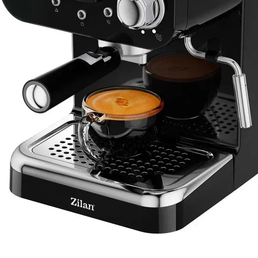 Espressor manual, putere 1100w, capacitate 1.25l, 15Bar, negru / ZLN 2991 - 221.ro