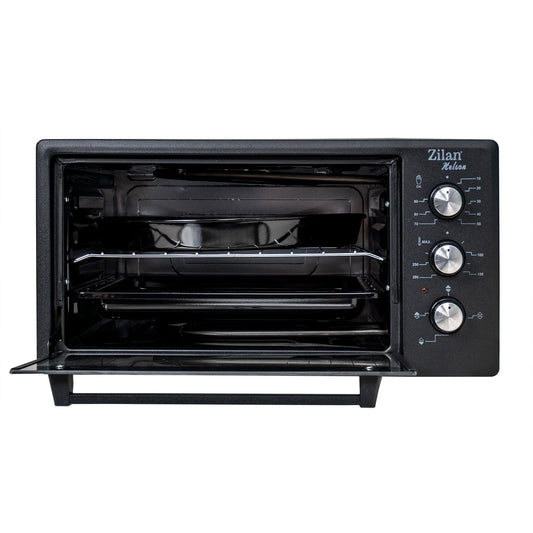 Cuptor electric, putere 1500W, capacitate 45L, timer 90 min, temperatura maxima 300 grade, 2 tavi incluse, negru / ZLN 3130_N - 221.ro