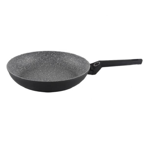 Tigaie aluminiu, interior granit, compatibil inductie, diametru 28 cm, maner soft touch / ZLN 3314 - 221.ro