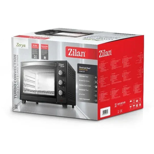 Cuptor electric cu ventilator, capacitate 45L, putere 2000W, Geam dublu, temporizator 90 min, temperatura maxima 230 grade celsius / ZLN 3727 - 221.ro