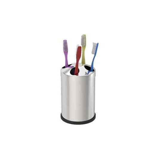 Set de baie, 4 in 1 din inox cu cos menajer de 3 litri, perie WC, suport sapun lichid, suport periute de dinti / ZLN 4605 - 221.ro
