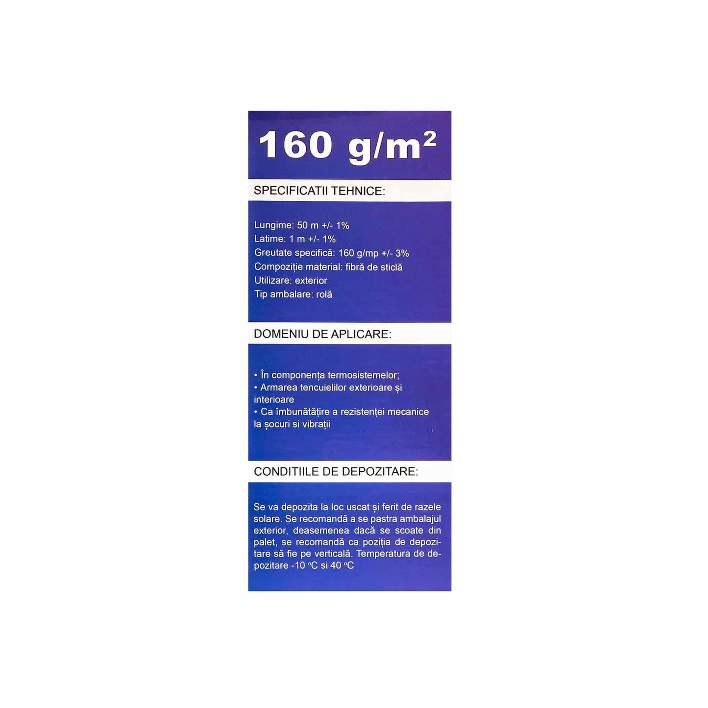 Plasa din fibra de sticla 1-50M, 145 gr/mp orange / ZLN 5494 - 221.ro