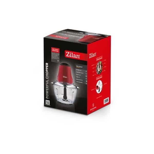 Mini tocator, putere 200W, capacitate 1L, vas din sticla, rosu / ZLN 5619 - 221.ro