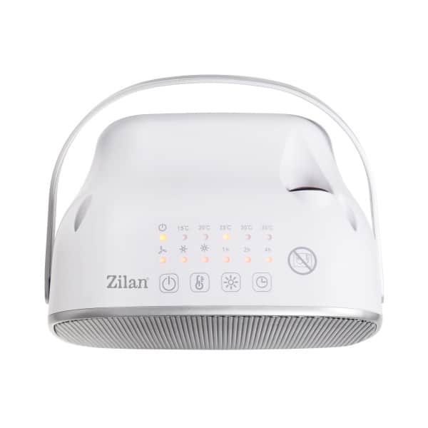 Aeroterma ceramica alba, cu maner de portabilitate, putere 1500W, timer / ZLN 5671