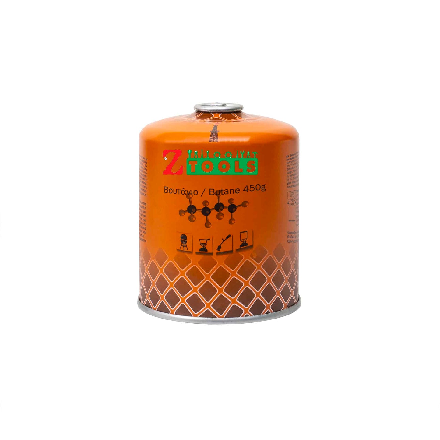 Butelie gaz cu valva, pentru arzator, 450g / ZLN 6002-