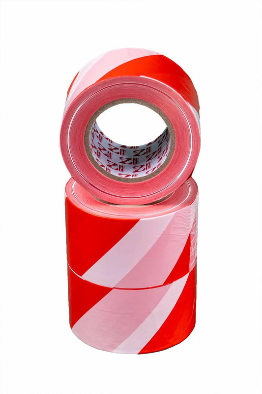 Banda de avertizare alb/rosu 300M, set 3 role / ZLN 6768 - 221.ro