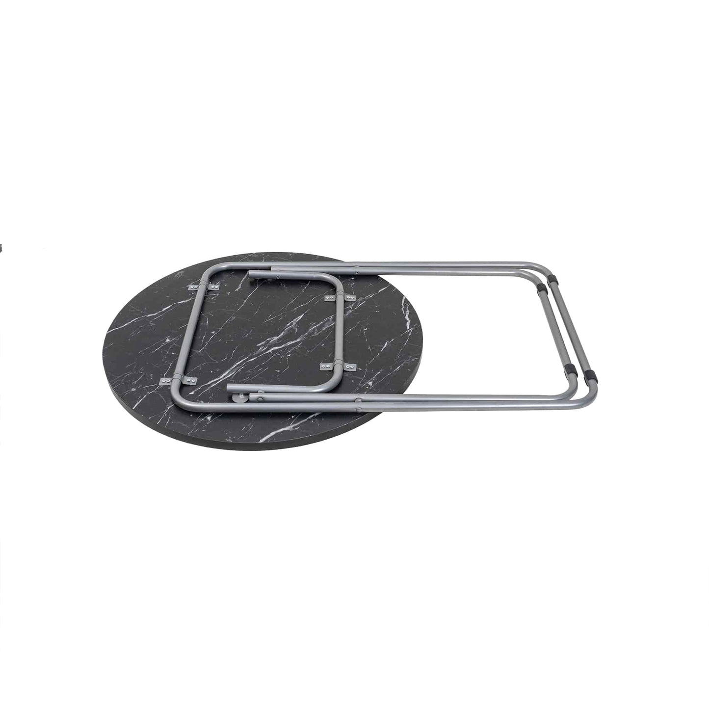 Masa plianta rotunda cu blat mdf, dimensiuni 60x65cm, negru / ZLN 6951