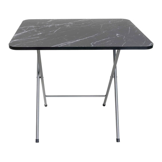 Masa plianta cu blat mdf, dimensiuni 60x80x70cm, negru (ZLN 6975) plus 4 x scaun bucatarie pliant (DSY 1115) / ZLN 6975_4S - 221.ro