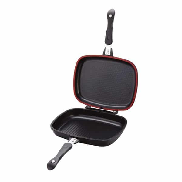 Tigaie dubla antiaderenta cu garnitura silicon, diametru 30 cm / ZLN 7019 - 221.ro