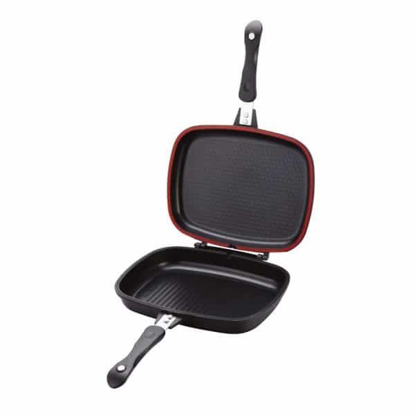 Tigaie dubla antiaderenta cu garnitura silicon, diametru 30 cm / ZLN 7019 - 221.ro