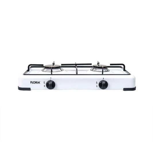 Aragaz Floria cu 2 ochiuri, alimentare butelie, alb / ZLN 7129 - 221.ro