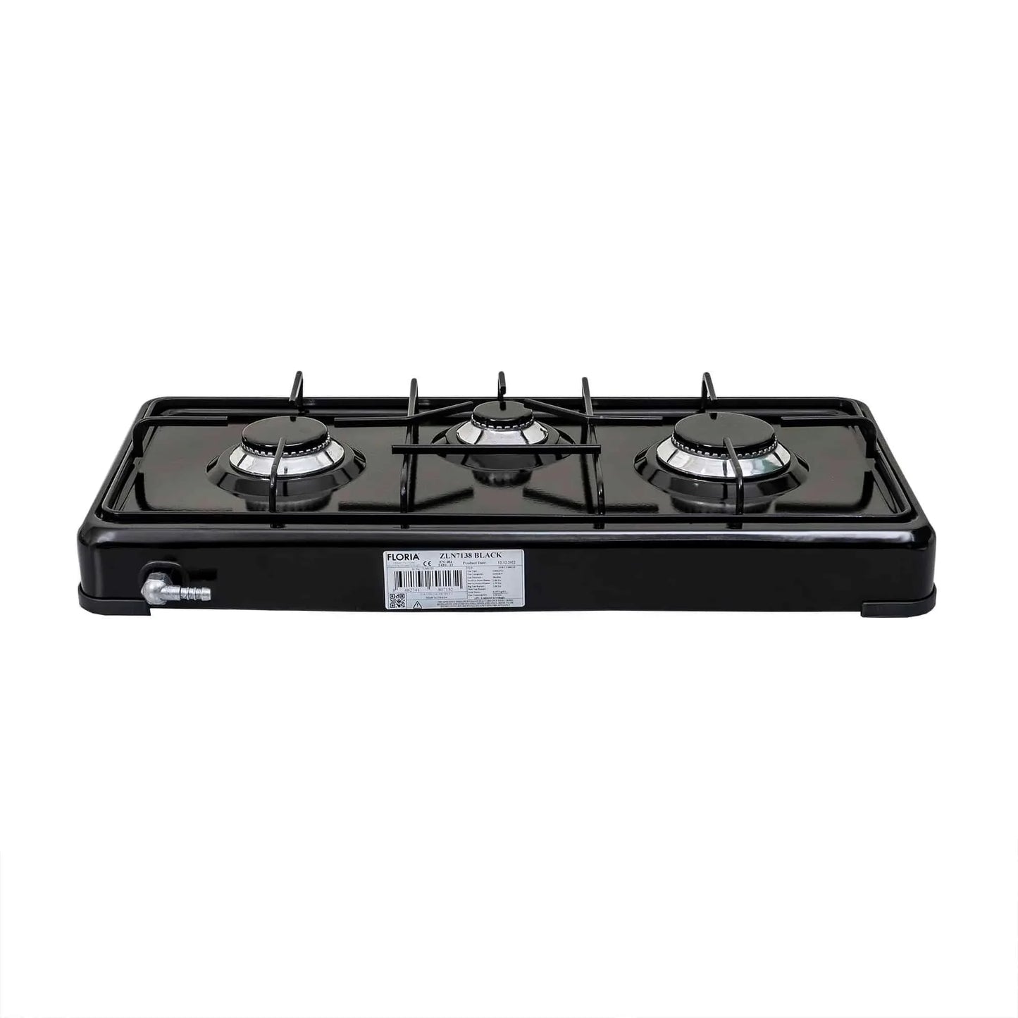 Aragaz Floria cu 3 ochiuri, alimentare butelie, negru / ZLN 7138 - 221.ro