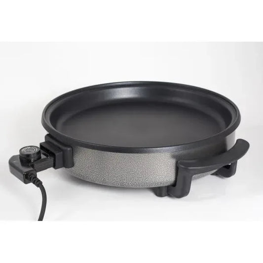 Tigaie electrica rotunda, pizza, grill, diametru 38 cm, putere 1500 W, capac sticla / ZLN 7870 - 221.ro