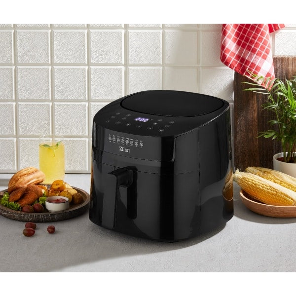 Friteuza cu aer cald, putere 1800 W, capacitate 6.5l, ecran digital, negru / ZLN 7999