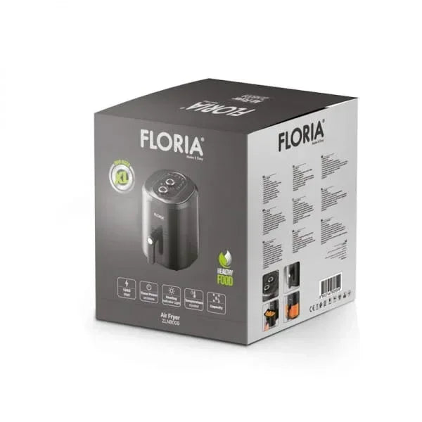 Friteuza cu aer cald Floria, putere 1360W, capacitate 6 Litri, temperatura reglabila / ZLN 8009 - 221.ro