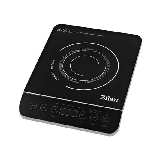 Plita cu inductie, Zilan putere 2000W, geam din cristal negru, oprire automata / ZLN 8078 - 221.ro