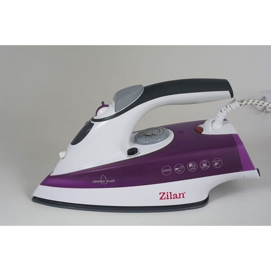 Fier de calcat talpa ceramica, putere 2200W, calcare cu aburi si uscata, functie autocuratare, mov / ZLN 8083