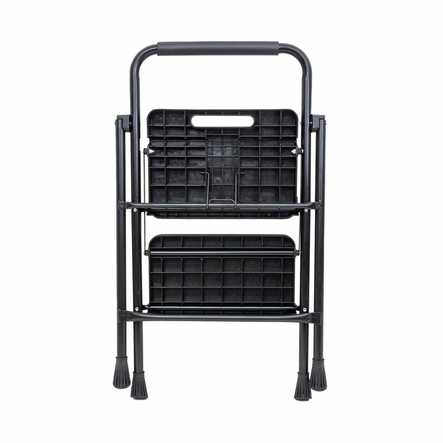 Scara metalica cu 2 trepte late, pliabila negru Z-TOOLS / ZTS 8086 - 221.ro