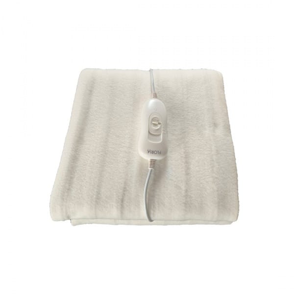 Patura electrica Floria, dimensiuni 150x80cm, putere 60w, 3 trepte de incalzire, alb / ZLN 8474