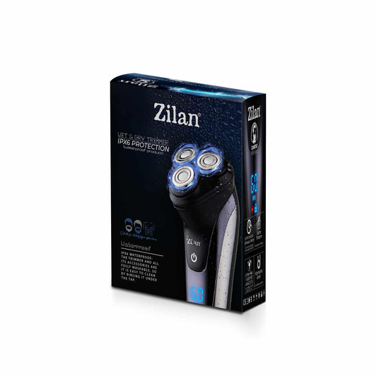 Aparat de ras electric pentru barbati reincarcabil IPX6, LED, negru / ZLN 8733 - 221.ro