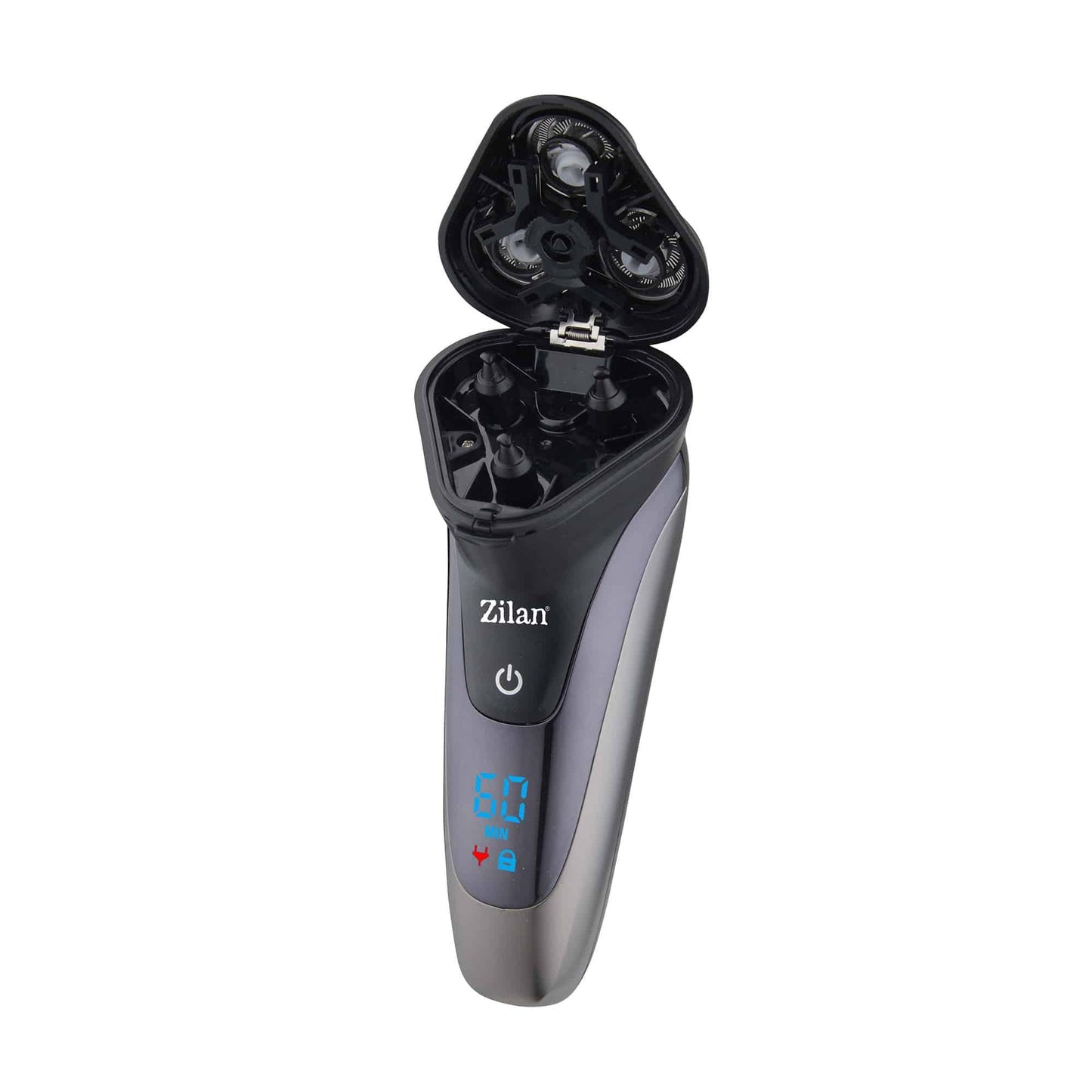 Aparat de ras electric pentru barbati reincarcabil IPX6, LED, negru / ZLN 8733 - 221.ro
