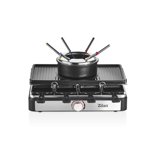 Gratar electric 3 in 1, non stick, putere 1400w, capacitate recipient 1l, elemente de inox, indicator luminos / ZLN 8856