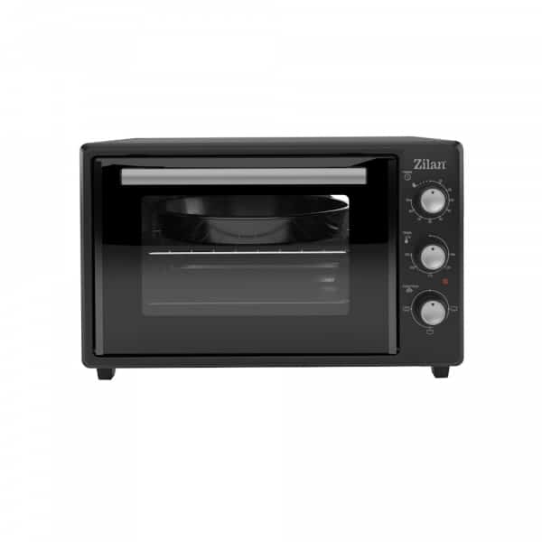 Cuptor electric Zilan capacitate 35l, putere 1800w, termostat reglabil, geam dublu, negru / ZLN 8894