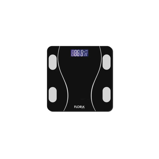 Cantar electronic de persoane, FLORIA maxim 180kg, sticla, negru / ZLN 8962 - 221.ro