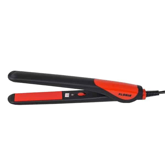 Placa de indreptat parul Floria, cu invelis ceramic, putere 25w, rosu/negru / ZLN 8991 - 221.ro