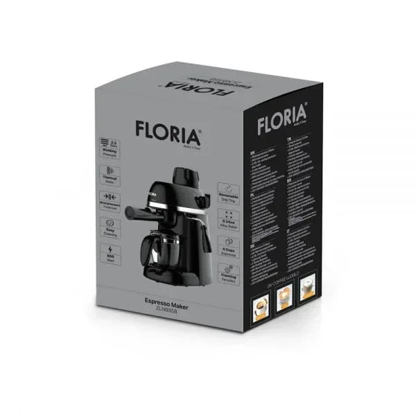 Expressor cafea, putere 800W, presiune de 3.5 bari, negru / ZLN 9358 - 221.ro