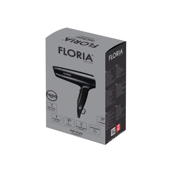 Uscator de par, putere 1600W, 2 trepte de viteza, FLORIA / ZLN 9402